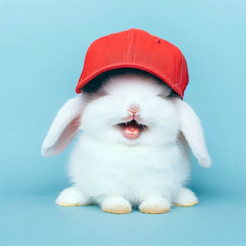 Teeny cap bunny